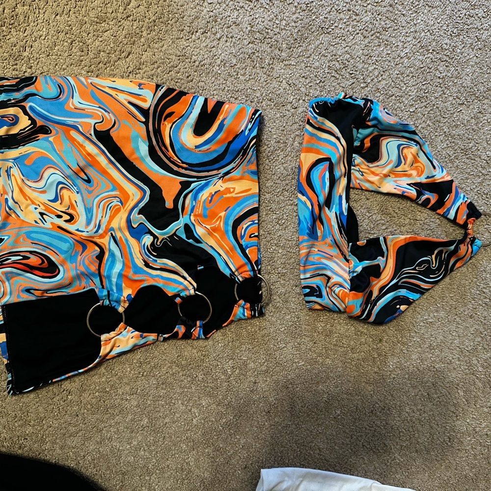 White Fox Boutique Multicolor Swirl SET